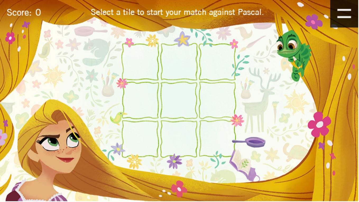 [DisneyLOL]ラプンツェルとパスカルのかわいすぎる三目並べ”Tic-Tac Tangled” | Pascaland!